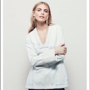 NWT Free People Cloud Wash Long sleeve Top